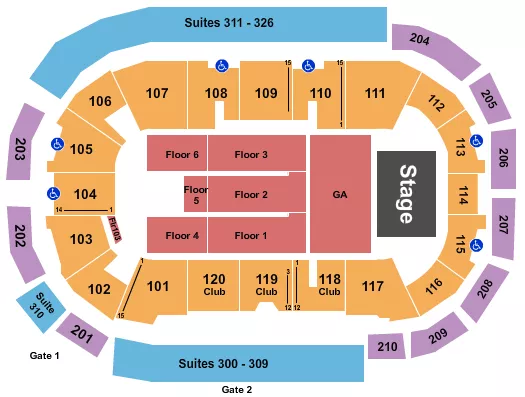 KOE WETZEL Seating Map Seating Chart