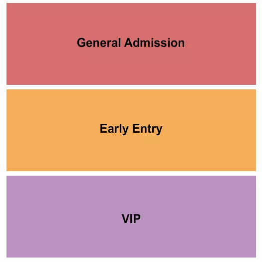 GA EARLY ENTRY VIP Seating Map Seating Chart
