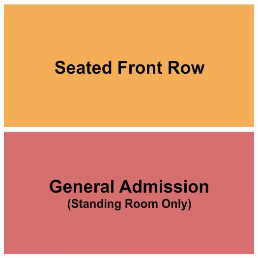 GA FRONT ROW Seating Map Seating Chart