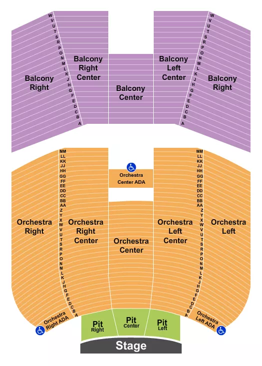 ENDSTAGE PIT 2 Seating Map Seating Chart