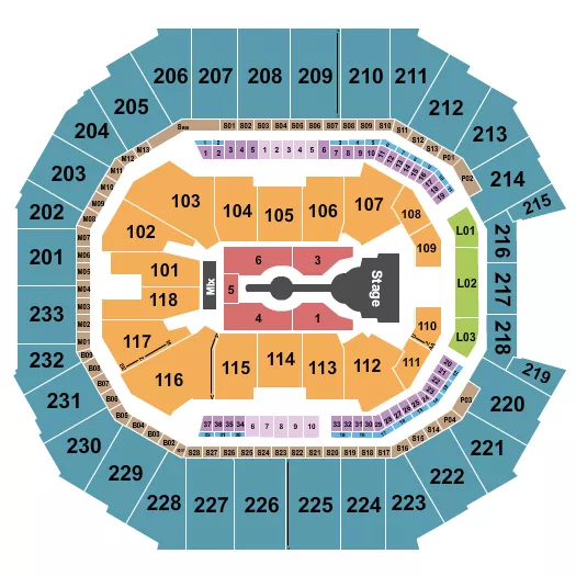 CARDI B Seating Map Seating Chart