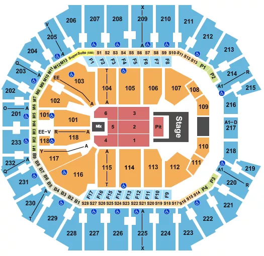 DOJA CAT Seating Map Seating Chart