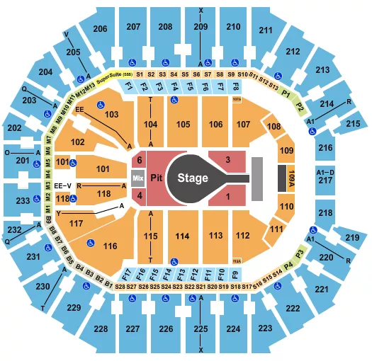 KACEY MUSGRAVES Seating Map Seating Chart