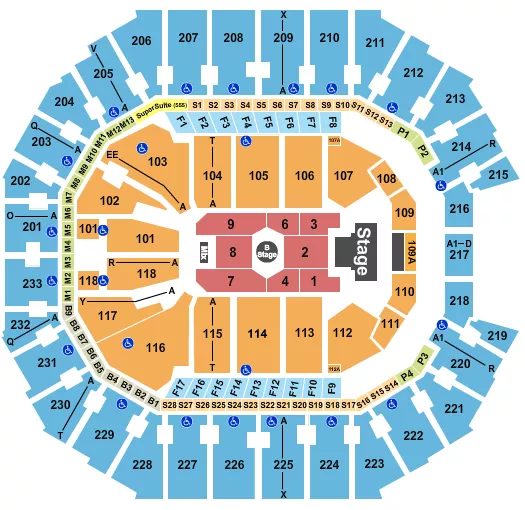 MELANIE MARTINEZ Seating Map Seating Chart