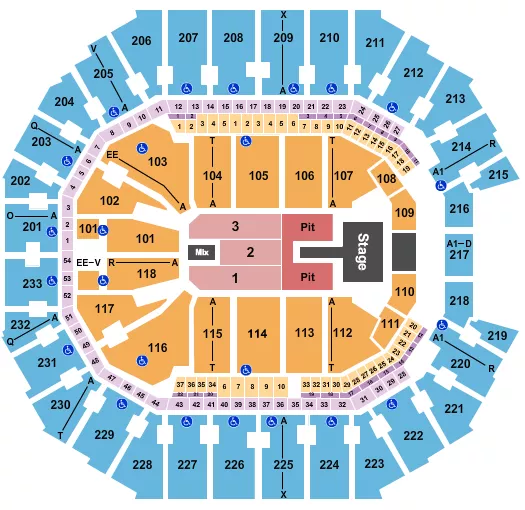 RENEE RAPP Seating Map Seating Chart