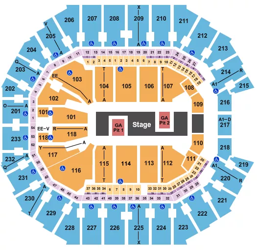 TWICE Seating Map Seating Chart