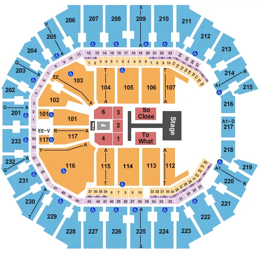 TATE MCRAE Seating Map Seating Chart