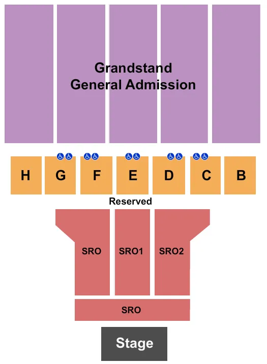 SPOKANE COUNTY FAIR EXPO CENTER ENDSTAGE 2 Seating Map Seating Chart