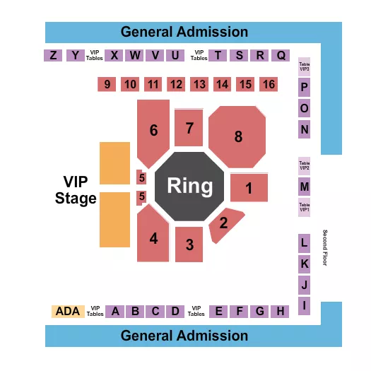 MMA Seating Map Seating Chart