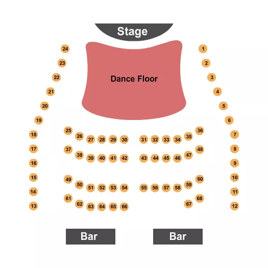 ENDSTAGE DANCEFLOOR Seating Map Seating Chart
