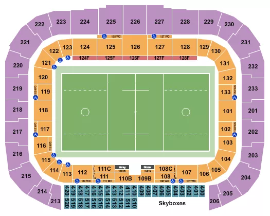 LACROSSE Seating Map Seating Chart