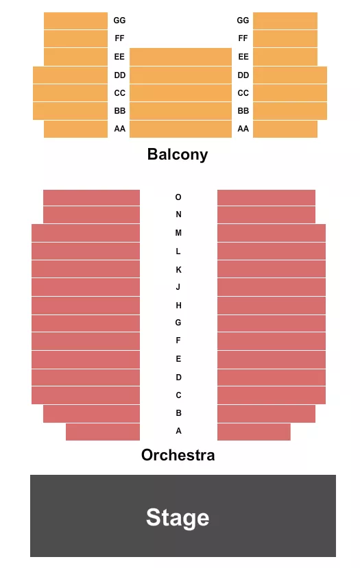 ENDSTAGE Seating Map Seating Chart