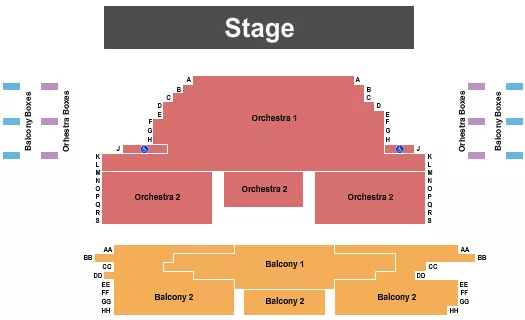 ENDSTAGE Seating Map Seating Chart