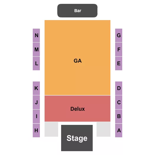 ENDSTAGE DELUXE Seating Map Seating Chart