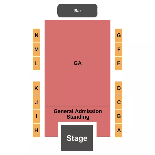 ENDSTAGE GA Seating Map Seating Chart