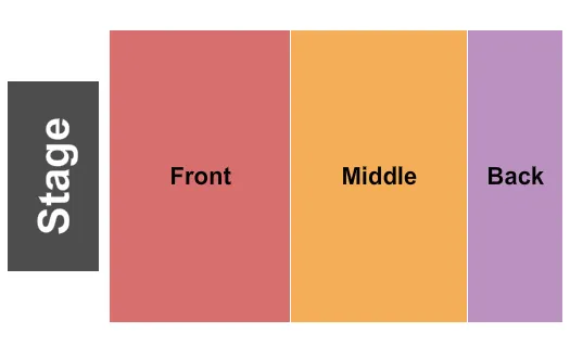 ST AUGUSTINE AMPHITHEATRE BACKYARD STAGE AL DI MEOLA Seating Map Seating Chart
