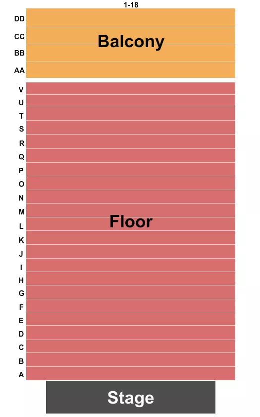ST FRANCIS AUDITORIUM AT NEW MEXICO MUSEUM OF ART END STAGE Seating Map Seating Chart