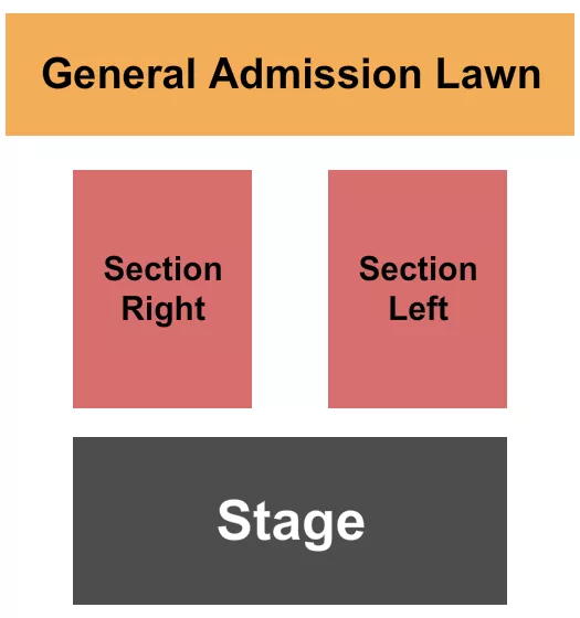 ST IGNACE EVENT CENTER AT KEWADIN CASINOS ENDSTAGE W LAWN Seating Map Seating Chart