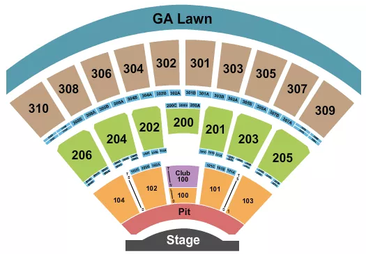 ENDSTAGE GA PIT ROW D Seating Map Seating Chart