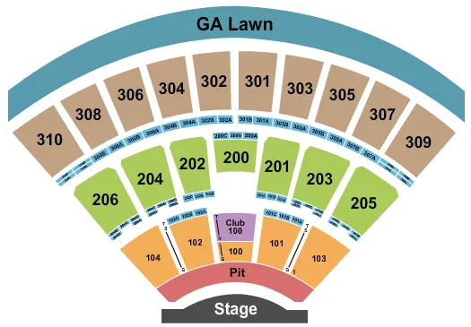 MACHINE GUN KELLY Seating Map Seating Chart