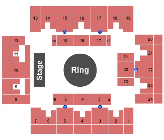 WRESTLING Seating Map Seating Chart