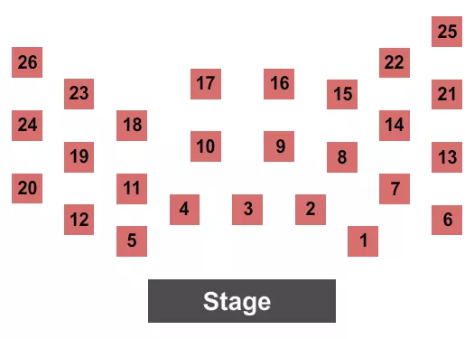 ENDSTAGE CABARET Seating Map Seating Chart