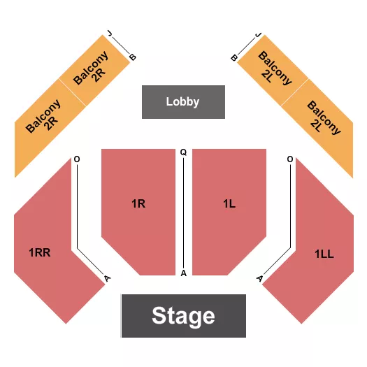 ENDSTAGE RESERVED Seating Map Seating Chart
