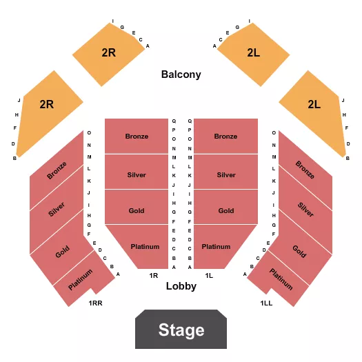 ENDSTAGE Seating Map Seating Chart