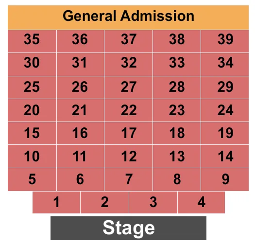 ENDSTAGE TABLES Seating Map Seating Chart