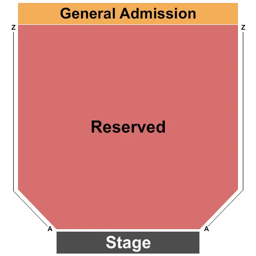 RESERVED GA 2 Seating Map Seating Chart