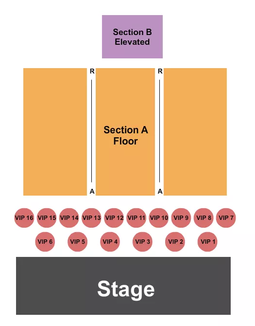 ENDSTAGE 3 Seating Map Seating Chart