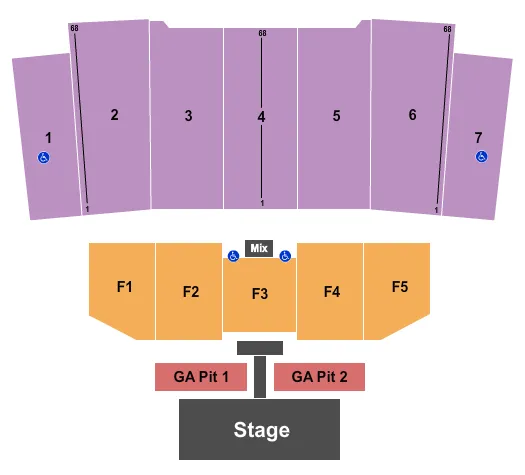 FLORIDA GEORGIA LINE Seating Map Seating Chart