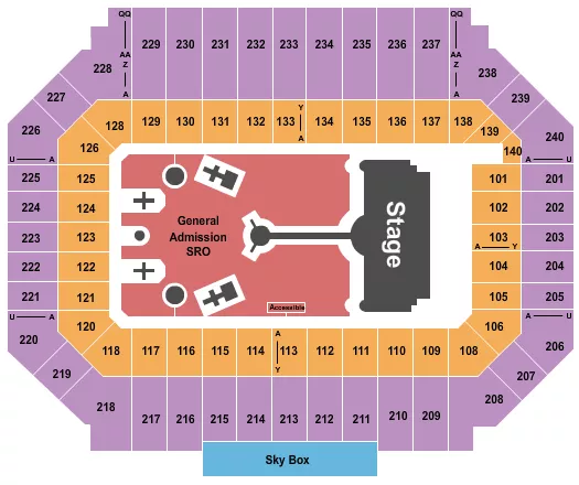 COLDPLAY Seating Map Seating Chart