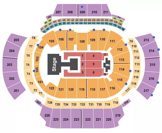 STATE FARM ARENA GA AESPA Seating Map Seating Chart