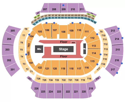 STATE FARM ARENA GA ROD WAVE Seating Map Seating Chart