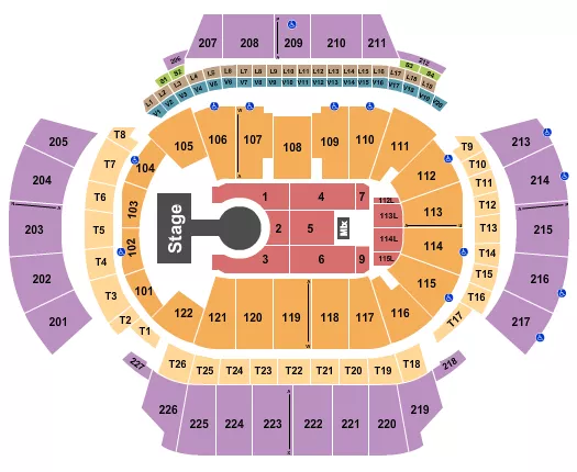 STATE FARM ARENA GA DILJIT DOSANJH Seating Map Seating Chart