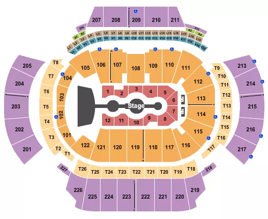 STATE FARM ARENA GA GRACIE ABRAMS 2 Seating Map Seating Chart
