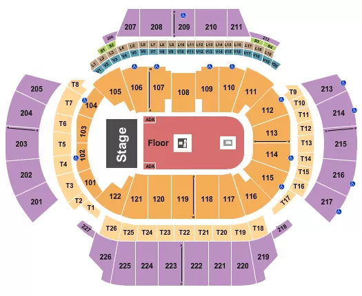 STATE FARM ARENA GA KAYTRANADA Seating Map Seating Chart