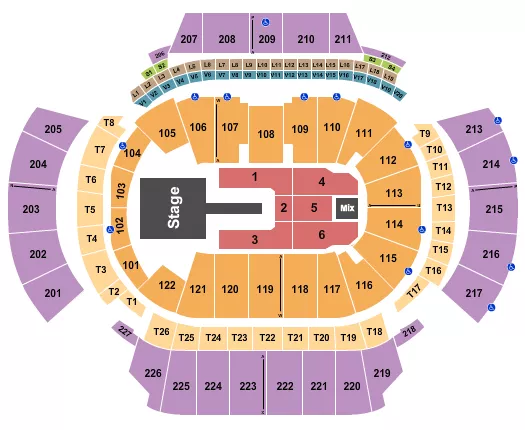 STATE FARM ARENA GA SHAKIRA Seating Map Seating Chart