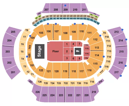 STATE FARM ARENA GA THE NEIGHBOURHOOD Seating Map Seating Chart