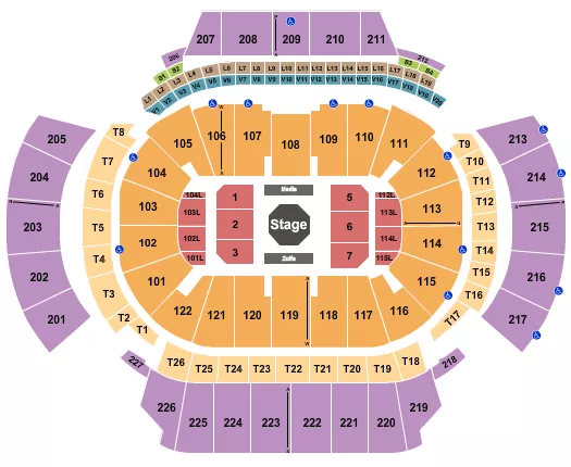 STATE FARM ARENA GA UFC 1 Seating Map Seating Chart