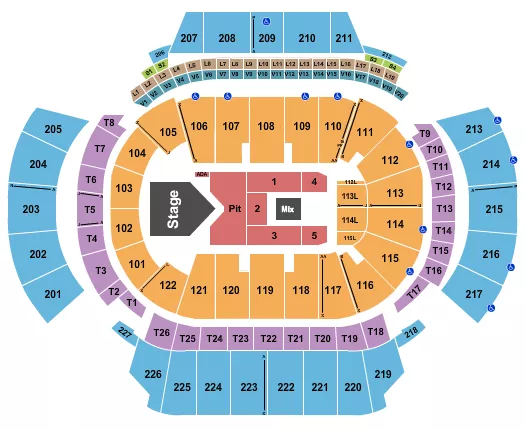 STATE FARM ARENA GA YFN LUCCI Seating Map Seating Chart