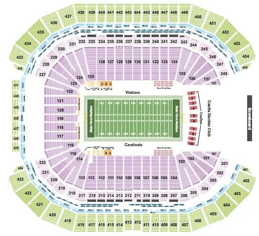 FOOTBALL RW 2 Seating Map Seating Chart