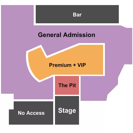 STEEL CREEK AMERICAN WHISKEY CO GA VIP PREMIUM Seating Map Seating Chart