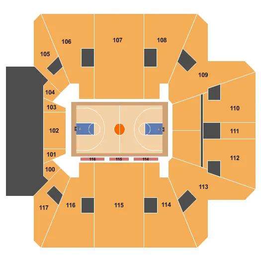 BASKETBALL Seating Map Seating Chart
