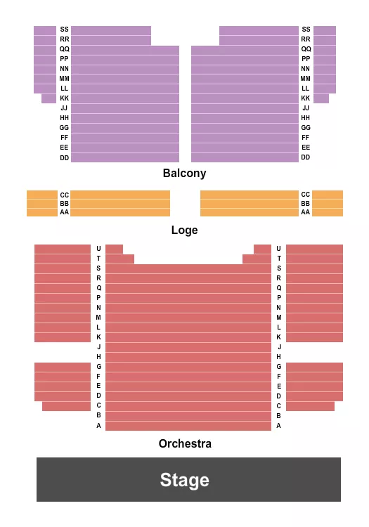 ENDSTAGE 2 Seating Map Seating Chart