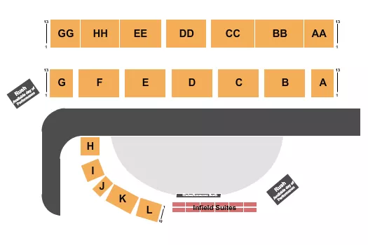 RODEO Seating Map Seating Chart