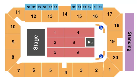 ENDSTAGE 3 Seating Map Seating Chart