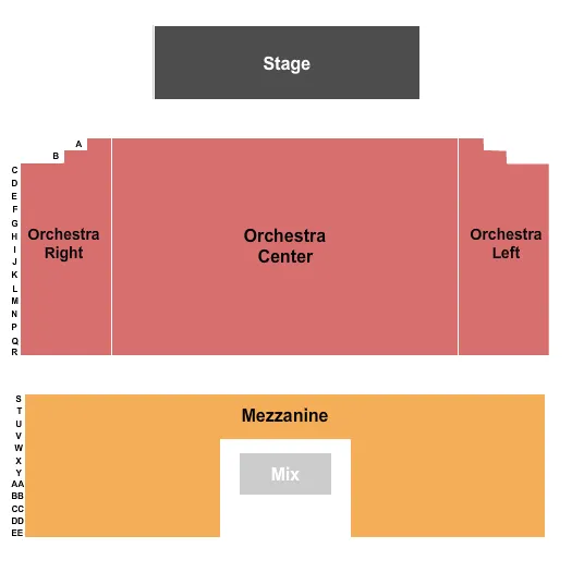 END STAGE 2 Seating Map Seating Chart