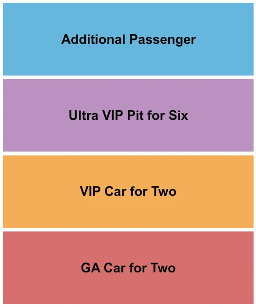 DRIVE N DRAG Seating Map Seating Chart